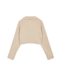 Plain Lapel Loose Crop Top