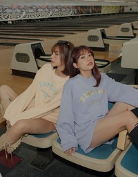 Preppy Embroidered Crewneck Loose Top