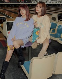Preppy Embroidered Crewneck Loose Top