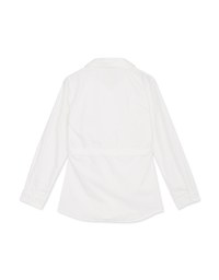 2WAY Buttoned Long Blouse Shirt