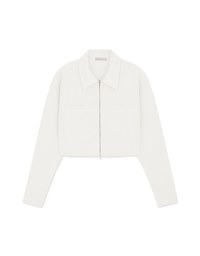 Lapel Double Zipper Crop Top