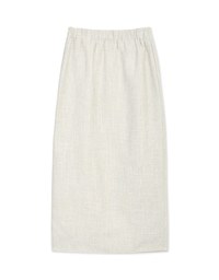 Classic Tweed Slit Maxi Skirt