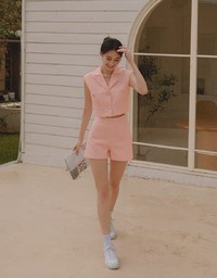 Classic Tweed Gingham Shorts