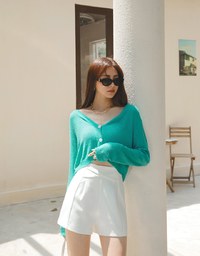 Enhanced Overlap Slim Shorts