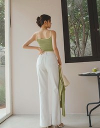Slim Fit Long Leg Flare Pants