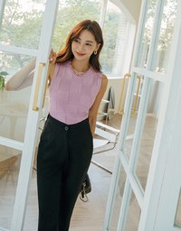 Sleek CEO Invisible Elastic Flare Pants