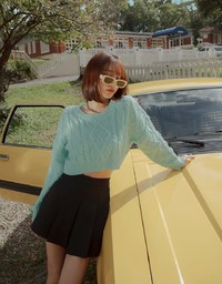 Wide Pleated Elasticated Skorts