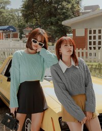 Wide Pleated Elasticated Skorts