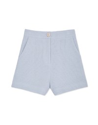 Beaded Striped Loose Shorts
