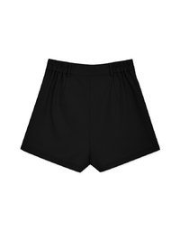 Simple Plain Back Elastic Shorts