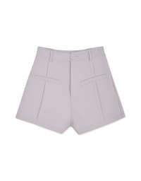 Simple Plain Back Elastic Shorts