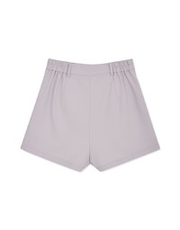 Simple Plain Back Elastic Shorts