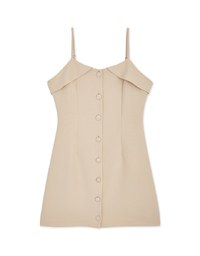 Thin Strap Button Down Mini Dress