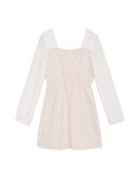 Classy Tweed Splice Mini Dress