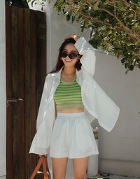 Elevated Casual Oversized Blouse Shirt
