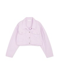 Button-Down Crop Denim Jeans Blazer Jacket