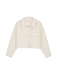 Classic Tweed Buttoned Blazer Jacket