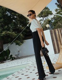 2WAY Tailored Suspender Flare Pants