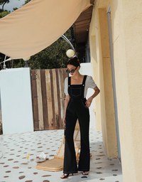 2WAY Tailored Suspender Flare Pants