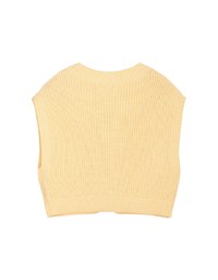 Buttoned Oversized Oversized Knit Vest