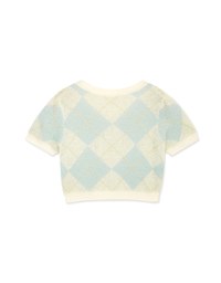 Minimalist Gingham Knit Top