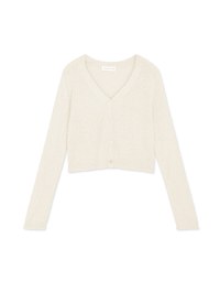 Gauze Buttoned Knit Top