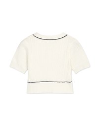 Simple Plain Textured Knit Top