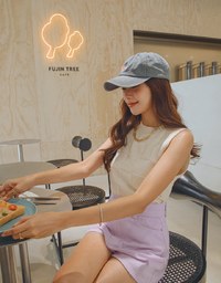 Checkerboard Knit Tank Top