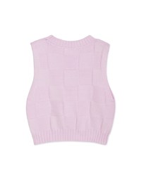 Checkerboard Knit Tank Top