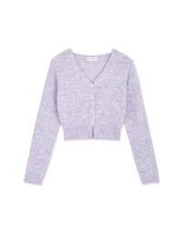 V Neck Buttoned Pastel Knit Top