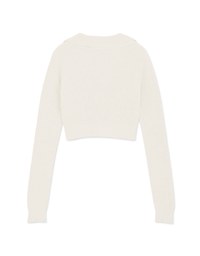 Buttoned Lapel Knit Crop Top