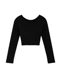 2Way Twist Knot Knit Short Top
