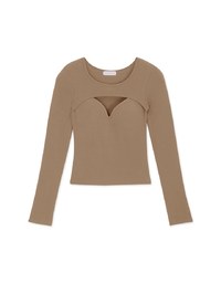 Warm↑Up 2.0 Push-Up Light Velvet Hollow Fake Two Crop Bratop