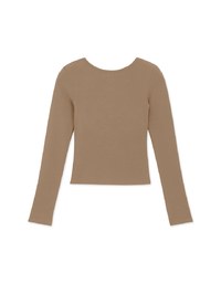 Warm↑Up 2.0 Push-Up Light Velvet Hollow Fake Two Crop Bratop