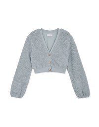 V-Neck Button-Down Crop Loose Top