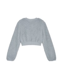 V-Neck Button-Down Crop Loose Top