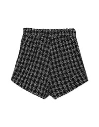 Chic Style Tweed Buckled Skirt