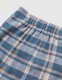 Checked Tweed Slit Skirt