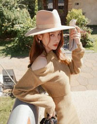 Cut Shoulders Long Sleeve Mini Dress