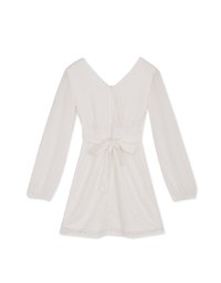 V-Neck Lace Mini Dress