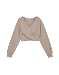 V-Neck Twisted Crop Top