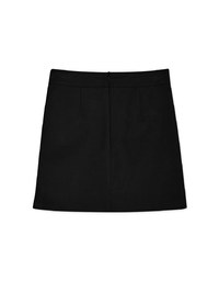 360°Skinny Pleated Line Suede Skort