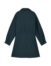 Casual Chic Pleated Shirt Mini Dress