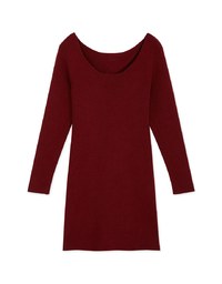 2-Way Hollowed Bodycon Knit Dress