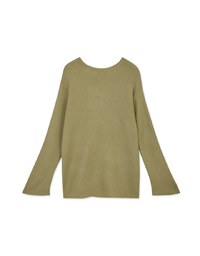 Gold Chased Cashmere Knit Loose Top