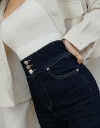 High Waisted Slim Fit Denim Jeans Pants