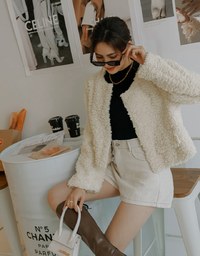 Classic Tweed Textured Shorts