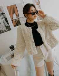 Classic Tweed Textured Shorts