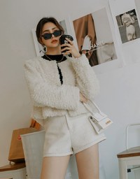Classic Tweed Textured Shorts