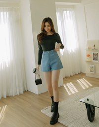 Classic Tweed Textured Shorts